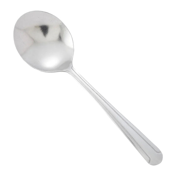 Winco 0001-04 Dominion Bouillon Spoon, 18/0 Medium Weight