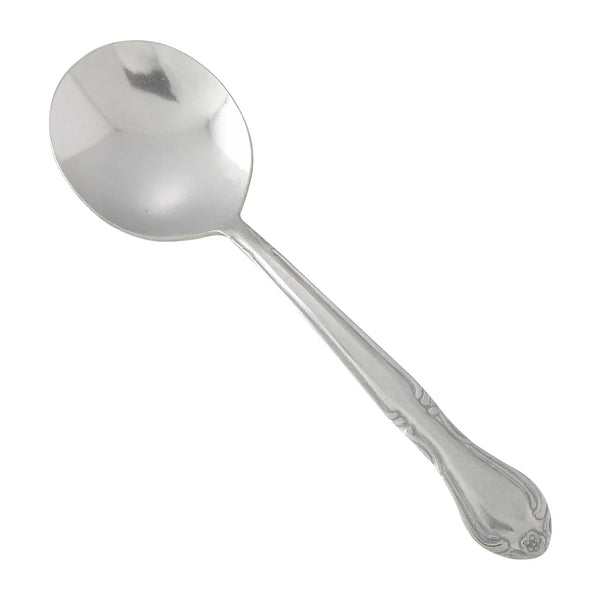Winco 0004-04 Elegance Bouillon Spoon, 18/0 Heavyweight