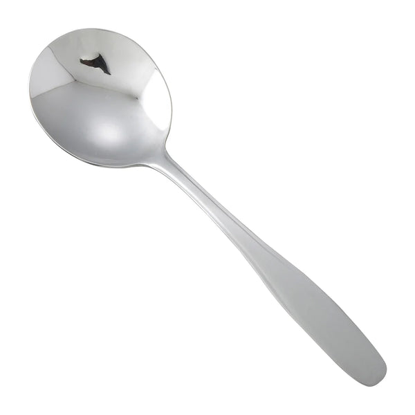 Winco 0008-04 Manhattan Bouillon Spoon, 18/0 Heavyweight