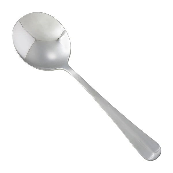 Winco 0015-04 Lafayette Bouillon Spoon, 18/0 Heavyweight