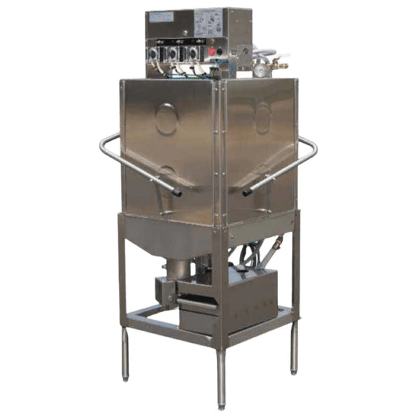 American Dish L-90-3DW-S 2-Door, 208V Upright Dish Machine with Single Rack, Low Temp