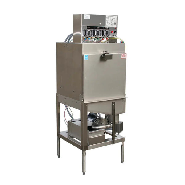 American Dish AWS Energy-Star Upright Dish Machine with Single Rack - Single Door, Front Load