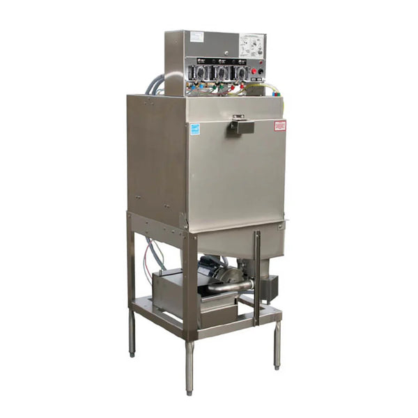 American Dish AWS Energy-Star Upright Dish Machine with Single Rack - Single Door, Front Load