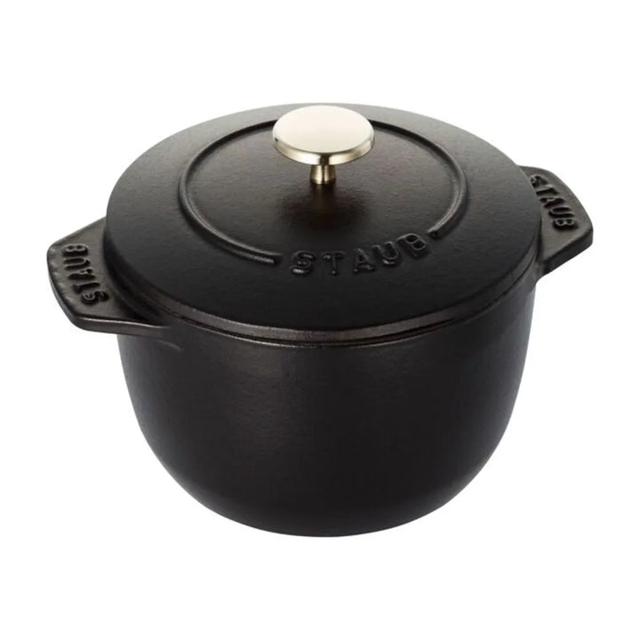 Staub 1004161 Cast Iron 0.75-qt Petite French Oven, Black