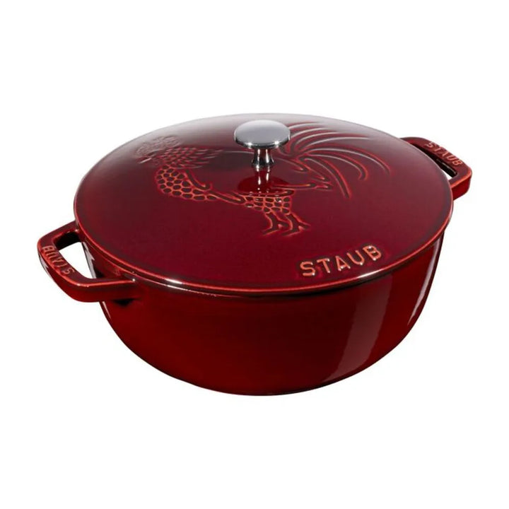 Staub 1005012 Cast Iron 3.75-qt Essential French Oven, Grenadine