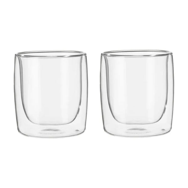 Zwilling 1008605 9 Oz Sorrento Double Wall Tumbler Glass, 266ml, 2 Pcs