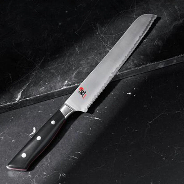Miyabi 1019723 9" Bread Knife with Black Plastic Handle