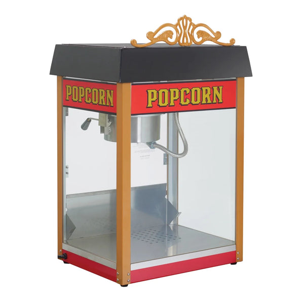 Winco 11060 Benchmark Street Vendor Popcorn Machine with 6 oz Kettle, 120v