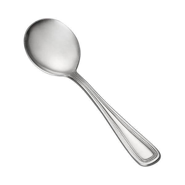 CAC China 2008-04 Pearl Bouillon Spoon 18/0 HW 6 1/4" Case of 12 Pcs