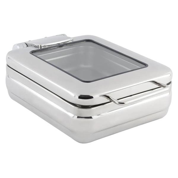 Wundermaxx Prämie Stainless Steel 2/3 Size Hydraulic Induction Chafing Dish,  L 46 x W 41 x H 16 cm,  Capacity 6 Litres