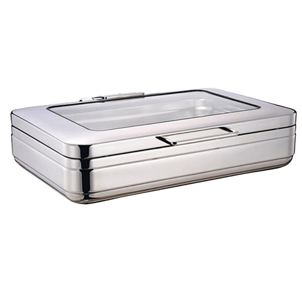 Wundermaxx Prämie Stainless Steel Full Size Induction Chafing Dish,  L 57 x W 46.4 x H 16 cm,  Capacity 9 Litres