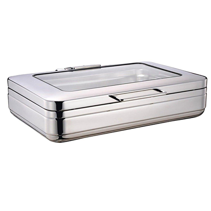 Wundermaxx Prämie Stainless Steel Full Size Induction Chafing Dish,  L 57 x W 46.4 x H 16 cm,  Capacity 9 Litres