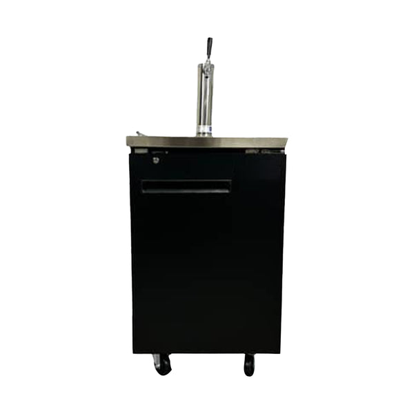 Commercial Bar Kegerator Beer Dispenser, 23", 1 Tap, Stainless Steel, 1-Year Compressor Warranty