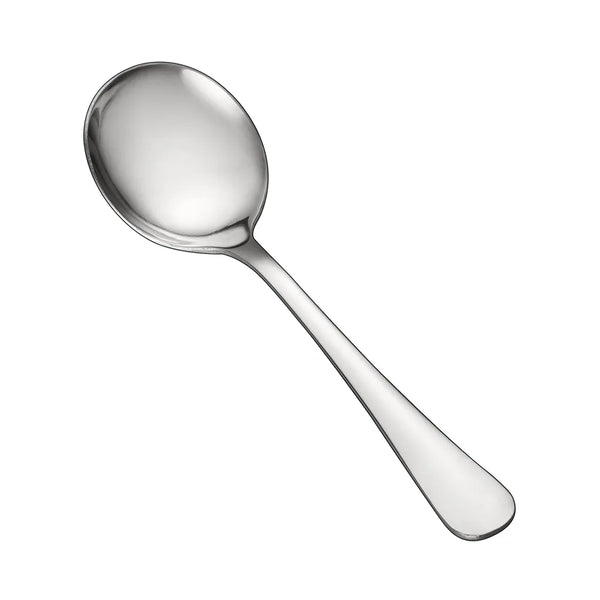 CAC China 3003-04 Continental Bouillon Spoon 18/0 HW 5 7/8" Case of 12 Pcs