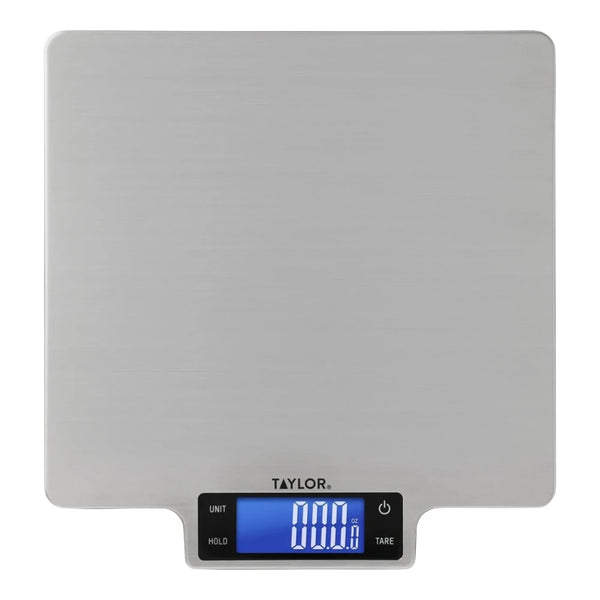 Taylor 3907 22lb. Digital Large Platform Stainless Steel Kitchen Scale