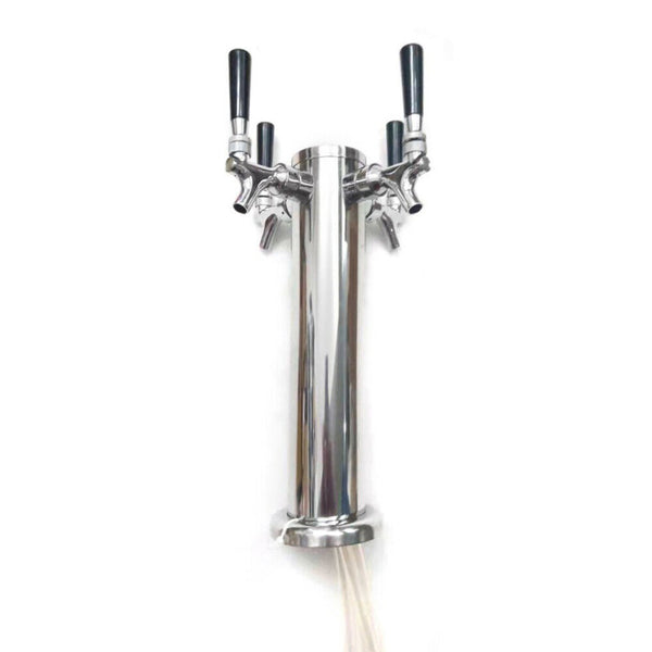 4 Tap Faucet Draft Beer Kegerator Tower