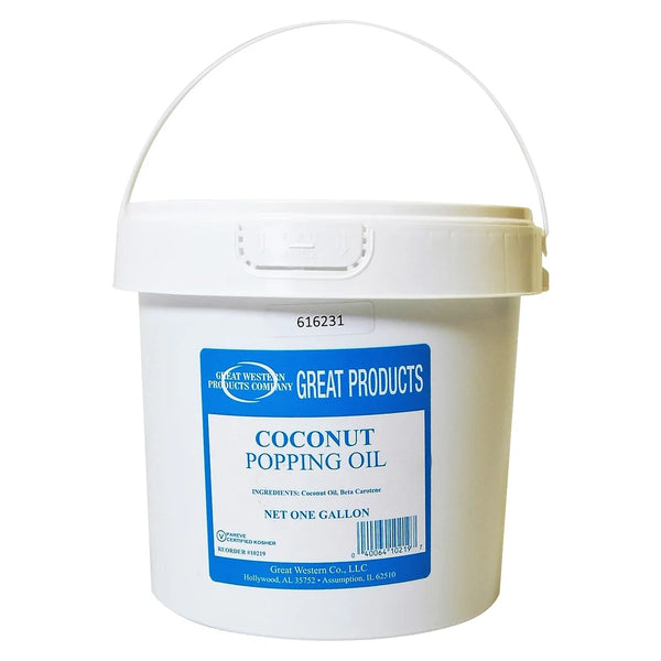 Winco 40011 Benchmark Popcorn Coconut Oil, 1 Gallon
