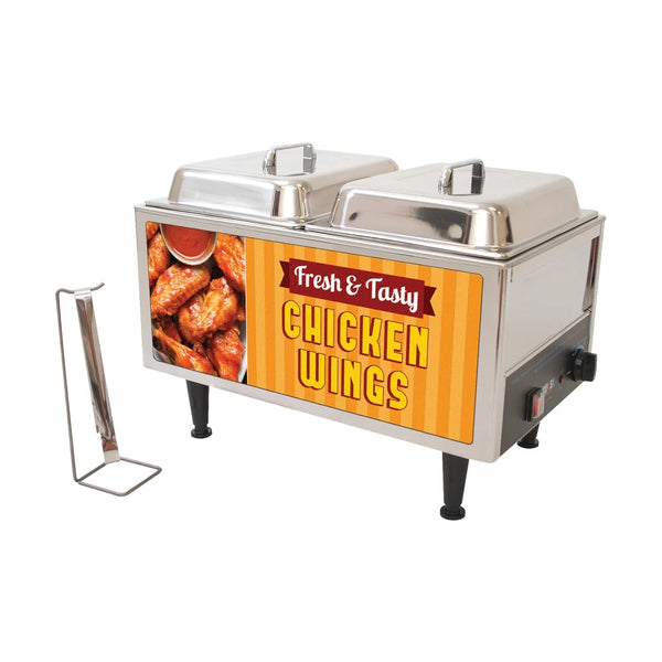 Winco 51072W Benchmark Chicken Wings Warmer, 120V