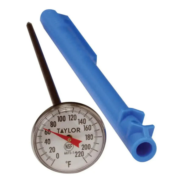 Taylor 6072N 1" Superior Grade Dial Instant Read Pocket Probe Thermometer, 0 - 220 F