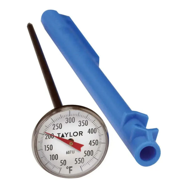 Taylor 6073J 1" Superior Grade Dial Instant Read Pocket Probe Thermometer, 50 - 550 F