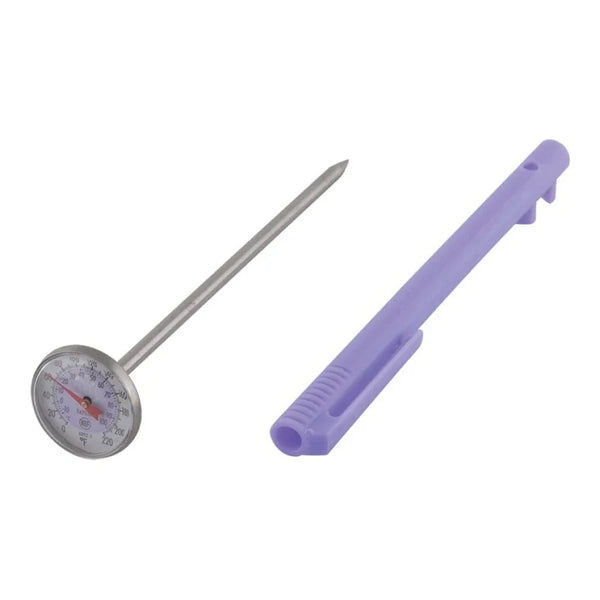 Taylor 6092NPRBC 1” Dial Instant Read Purple Pocket Probe Thermometer, 0 - 220 F