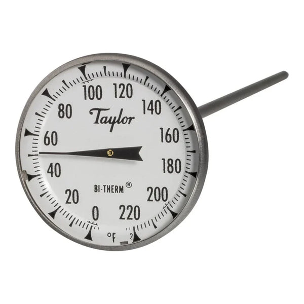 Taylor 6215J 2" Superior Grade Dial Instant Read Probe Thermometer, 0 - 220 F