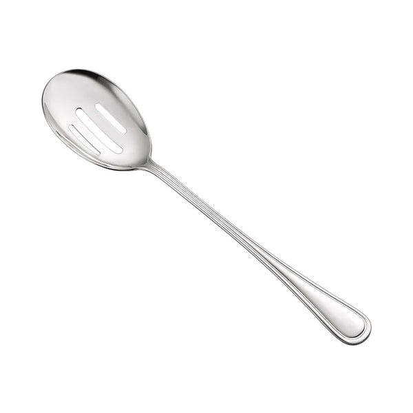 CAC China 8002-20 Elite Spoon Slotted 18/8 SS Xtra. HW 11-1/2" Case of 12 Pcs