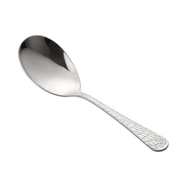 CAC China 8015-17 Auspicious Solid Spoon 18/8 Xtra. HW 9" Case of 12 Pcs
