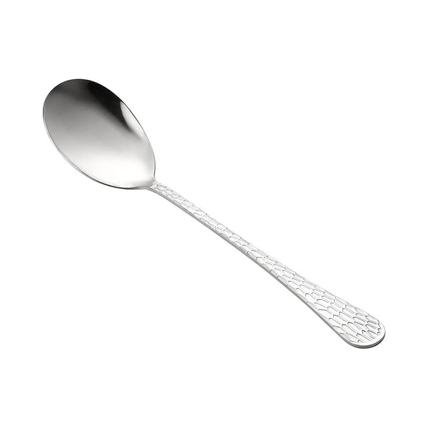 CAC China 8015-19 Auspicious Solid Spoon 18/8 Xtra. HW 11-1/2" Case of 12 Pcs