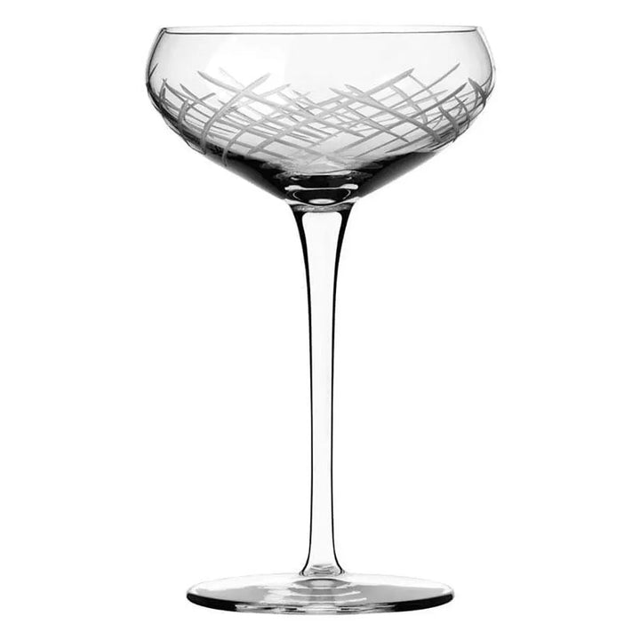 Reserve by Libbey 9 oz. Renewal Crosshatch Coupe Glass - Case of 12 Pcs