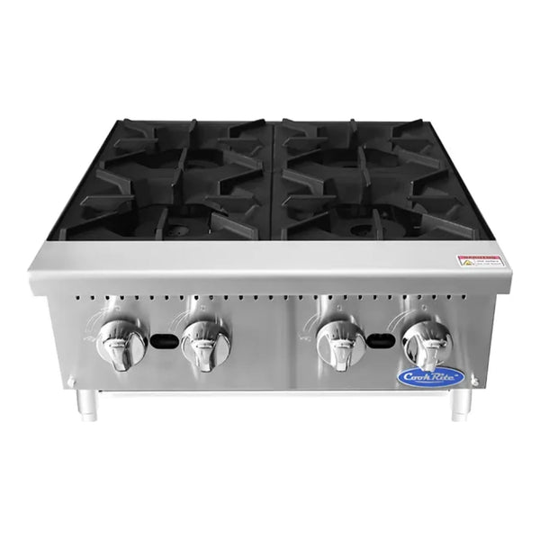 Atosa ACHP-4 24" Heavy Duty Countertop Range, Hot Plate with 4 Burners 128,000 BTU