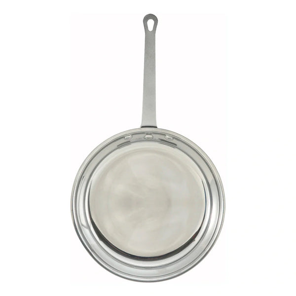 Winco AFP-14 Aluminium Fry Pan with Mirror Finish, 14"