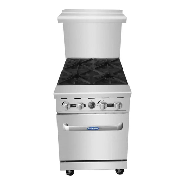 Atosa AGR-4B-NG 24" CookRite Range Natural Gas, 4 Burners with Standard Oven
