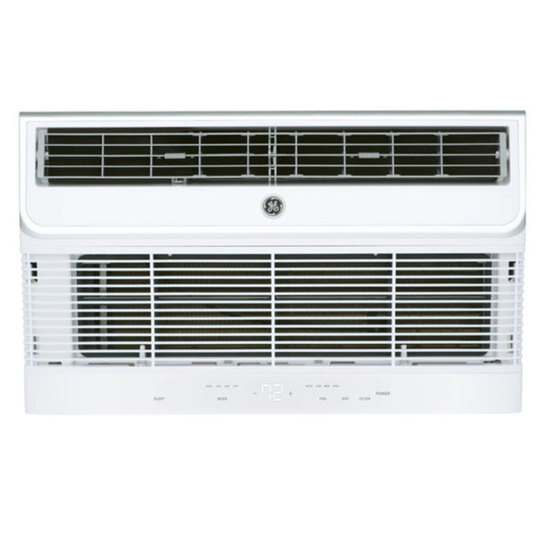 GE AJCM10DWJ 26" Built-In High Mount Thru the Wall Smart Air Conditioner with  3-Speed Fan, Electronic Cap Touch Controls, and Cooling Capacity of 10,000 BTU, 10.6 EER. R32, 230/208v/1ph