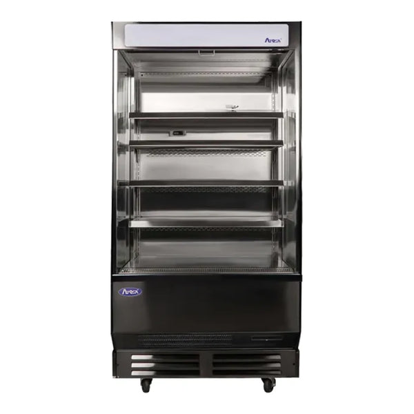 Atosa AOM-40B 39.6" Open Air Merchandiser, Black Exterior, 20.6 Cu. Ft