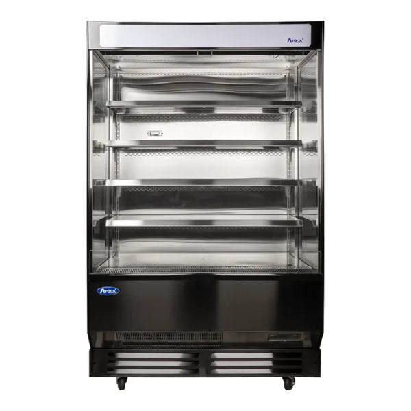 Atosa AOM-50B 51.4" Open Air Merchandiser, Black Exterior, 27.5 Cu. Ft