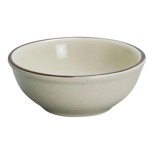 Yanco BR-18 15 Oz Brown Speckled Nappie Bowl, China, Pack of 36