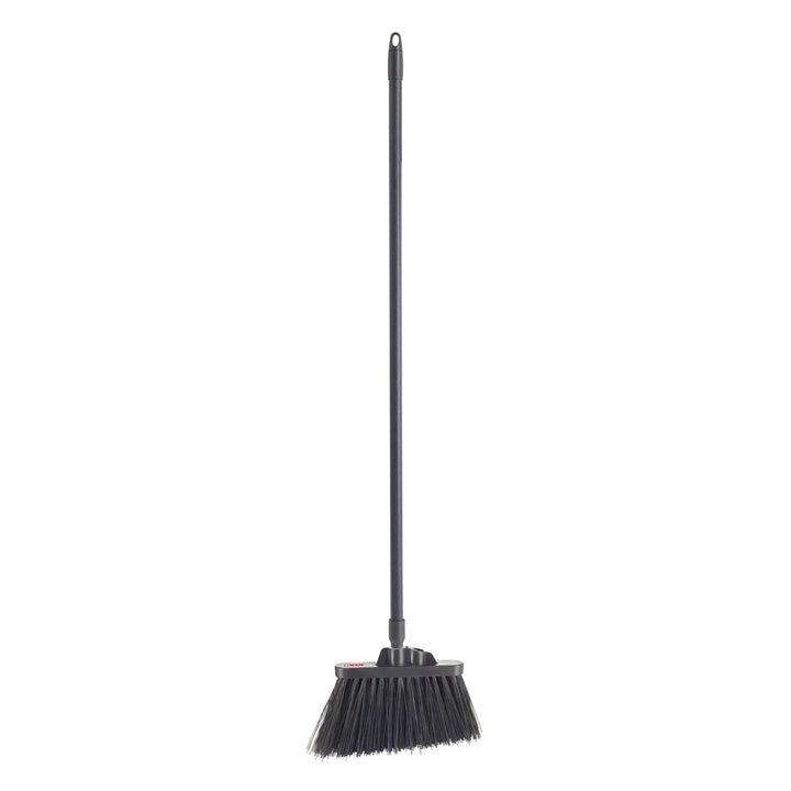 Winco BRAU-9K-H Black Angle Broom with Fiberglass Handle, 48"L