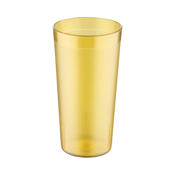 CAC China BVPT-20AM Tumbler Poly Pebbled Amber 20oz 12-PC/PK Case of 24 Pcs