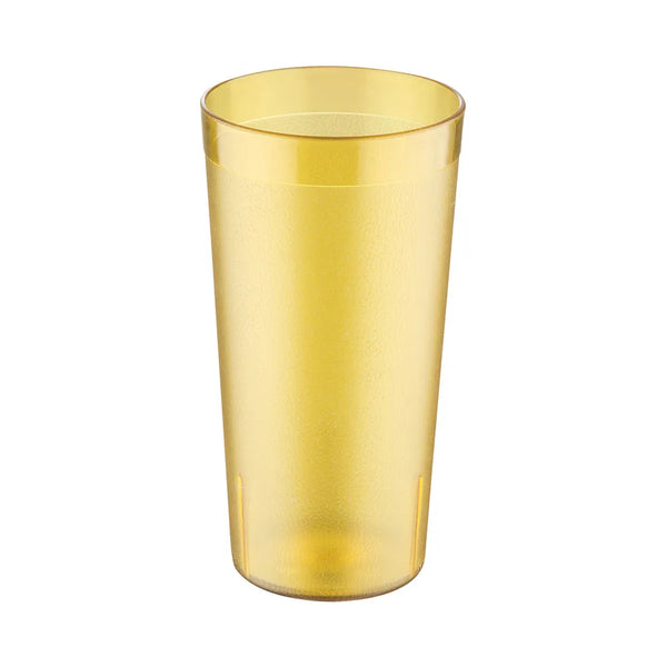 CAC China BVPT-24AM Tumbler Poly Pebbled Amber 24 Oz 12-PC/PK Case of 24 Pcs