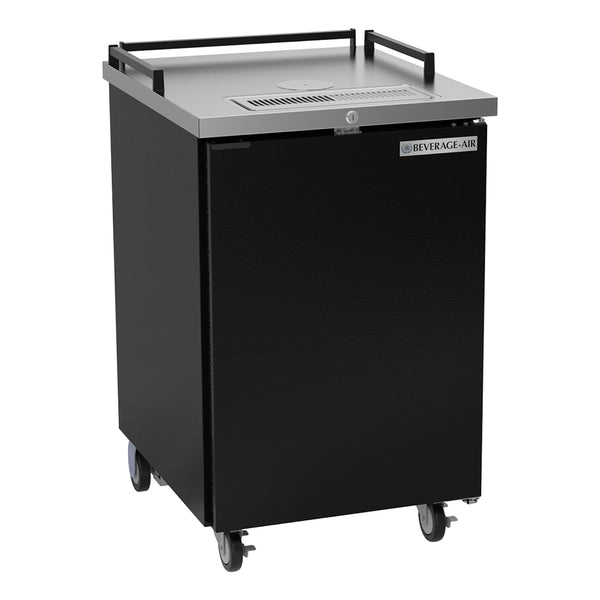 Beverage-Air BM23HC-B-28 24" Kegerator Beer Dispenser without Tap Tower - Black, (1) 1/2 Keg Capacity