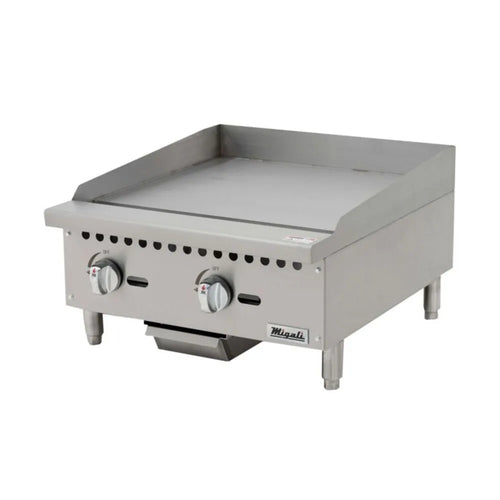 Migali C-G24 Counter-top 24” Wide Manual Griddle W/Manual Controls