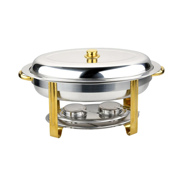 CAC China CAFR-205 Luminous Chafer Oval 6QT  Set