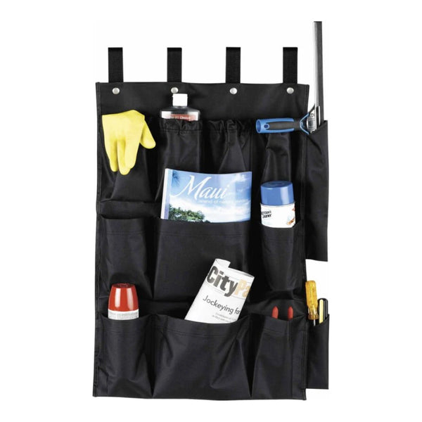 Hospitality 1 Source CB9BLK 9 Pocket Caddy Bag 19" x 32" — Black Case Pack of 6 Pieces
