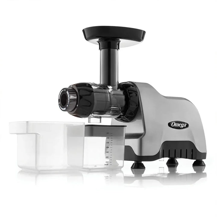 Omega Juicer 200-Watt CNC80S Cold Press Juicer Machine, Silver