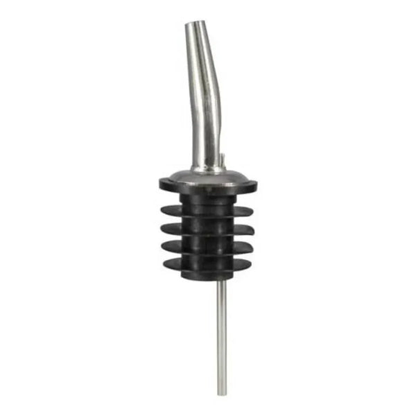 Bar Maid CR-285PW Tapered Stainless Steel Medium-Speed Pourers with Poly Wide Cork — Screenless