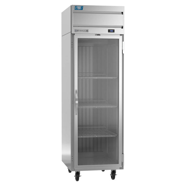 Beverage-Air CT1HC-1G Cross-Temp 1 Section Convertible Reach-In Refrigerator / Freezer with Glass Door