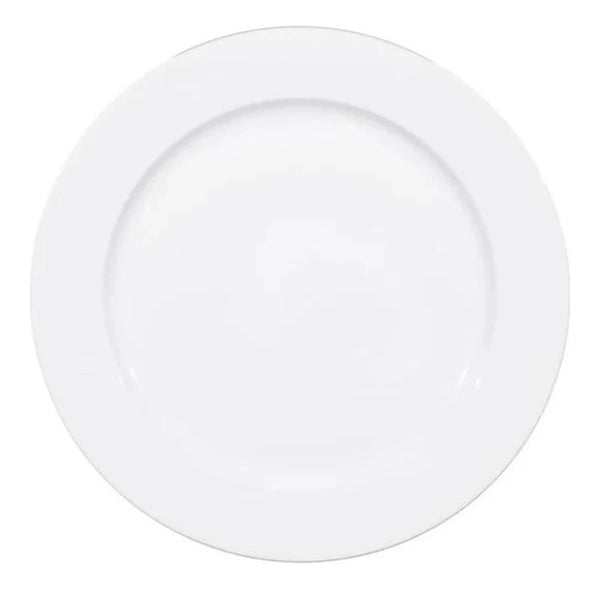 Furtino England Delta 32cm/12.5" White Porcelain Service Chop Plate, Pack of 6