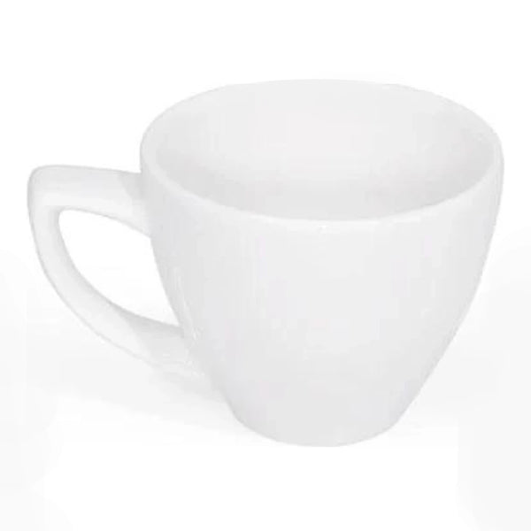 Furtino England Delta 3.5oz/10cl White Porcelain Espresso Cup, Pack of 6