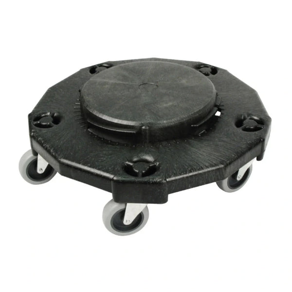 Winco DLR-2 18" Round Trash Can Dolly, Extra Heavy-duty